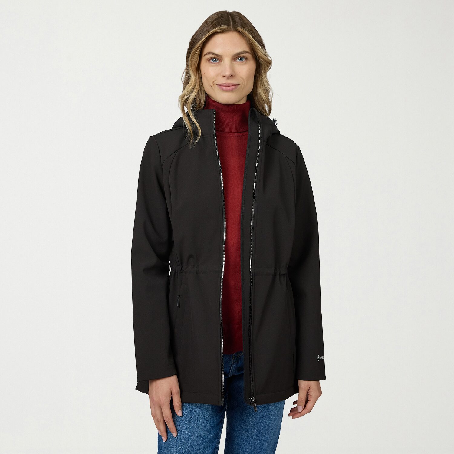 Free Country Womens Water Resistant Fleece Lined Lightweight Softshell Jacket