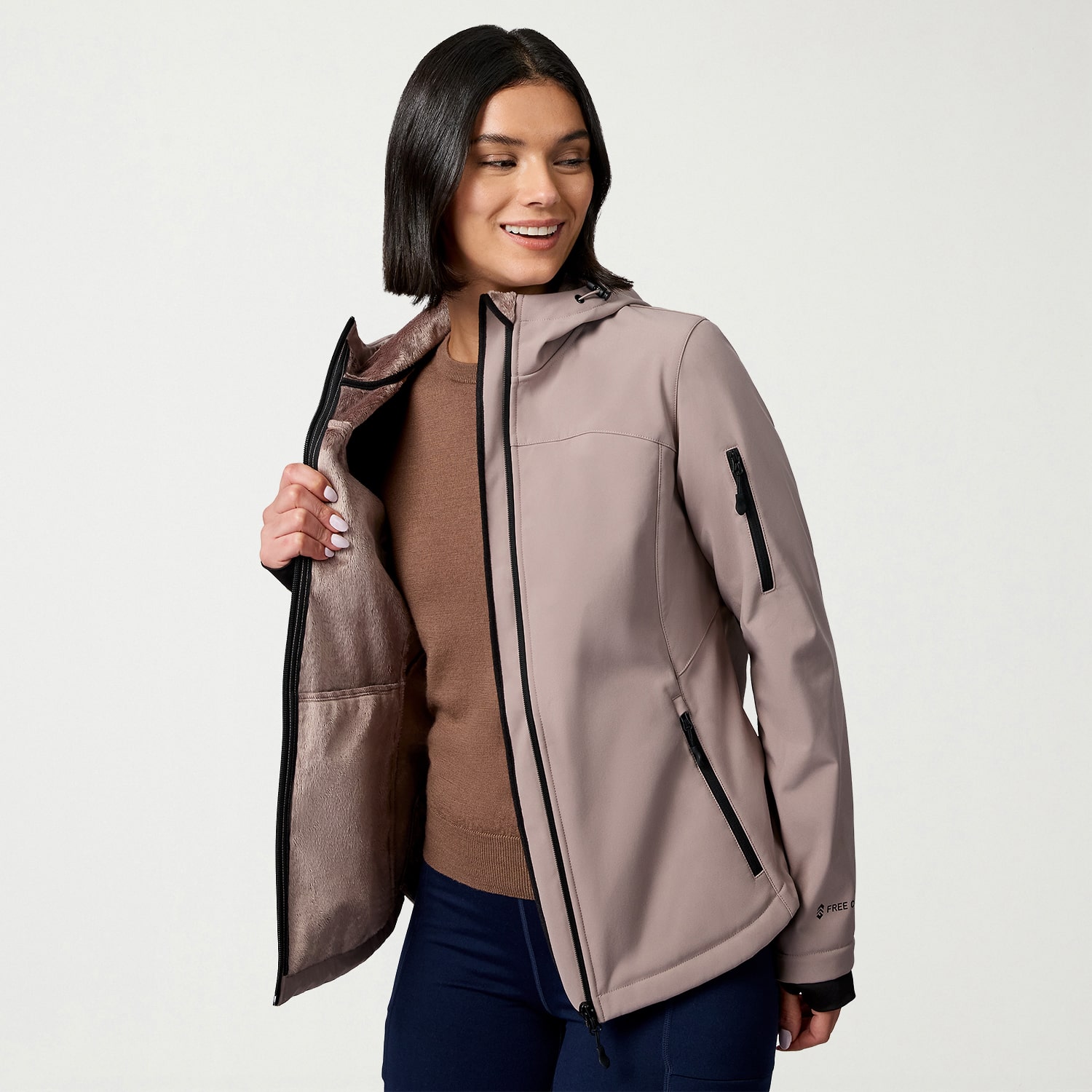 Free Country Womens Water Resistant Lightweight Softshell Jacket