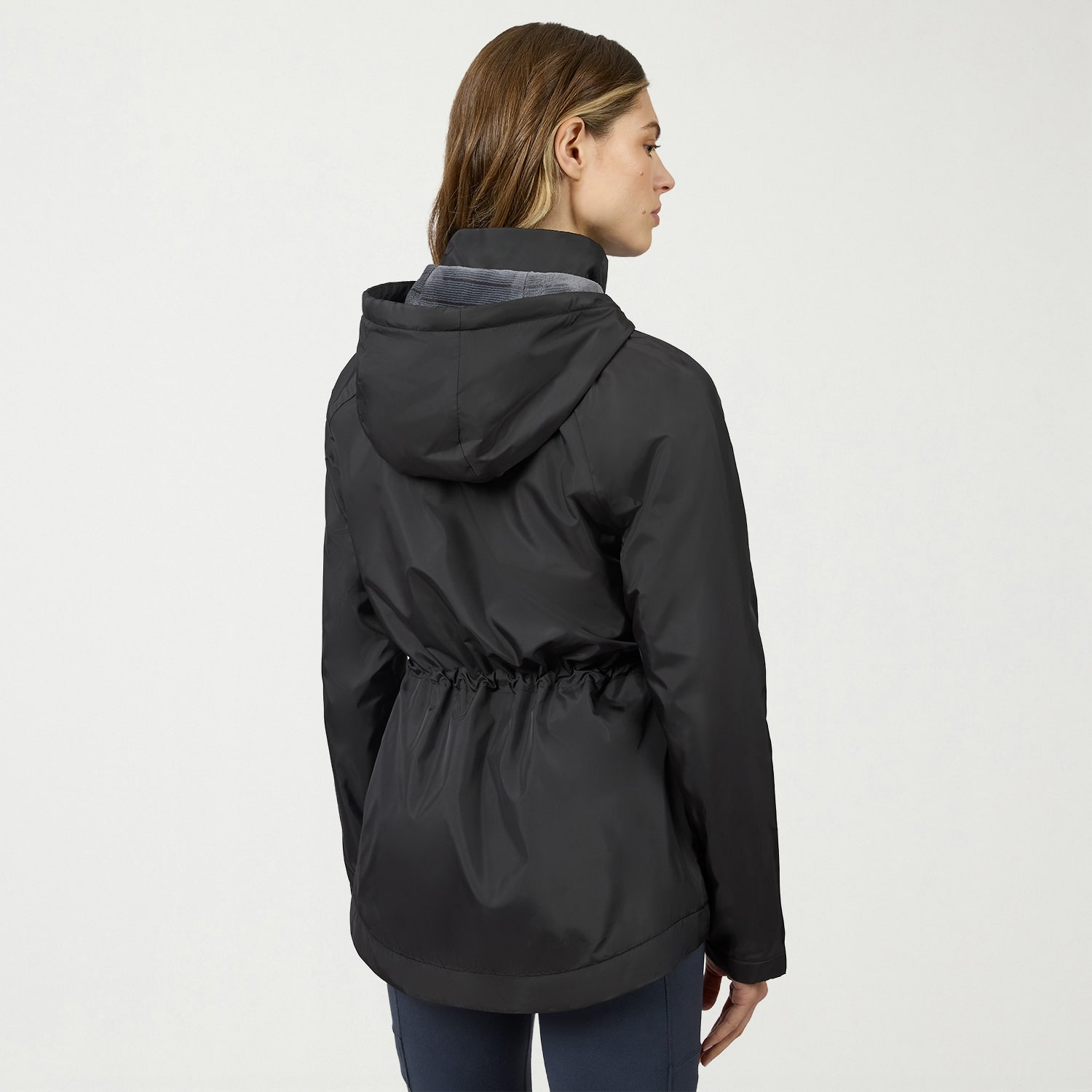 Free Country Womens Water Resistant Fleece Lined Lightweight Windbreaker