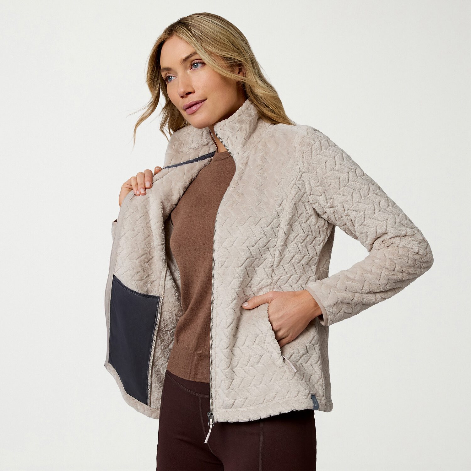 Free Country Womens Fleece Lightweight Jacket
