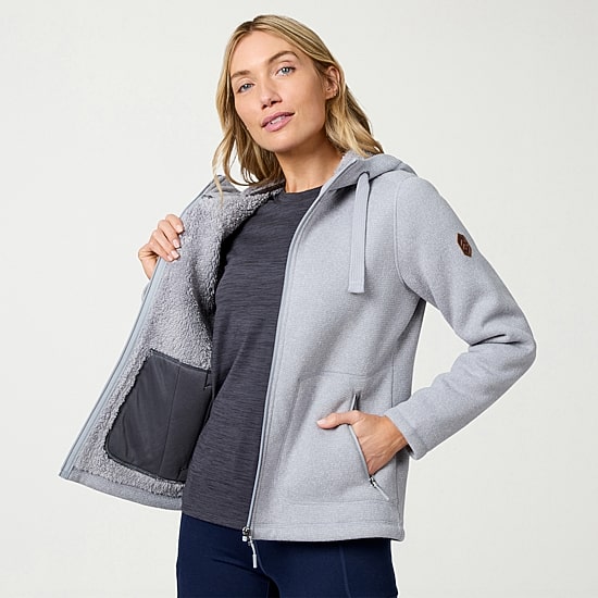 Free Country Womens Fleece Hooded Lightweight Jacket