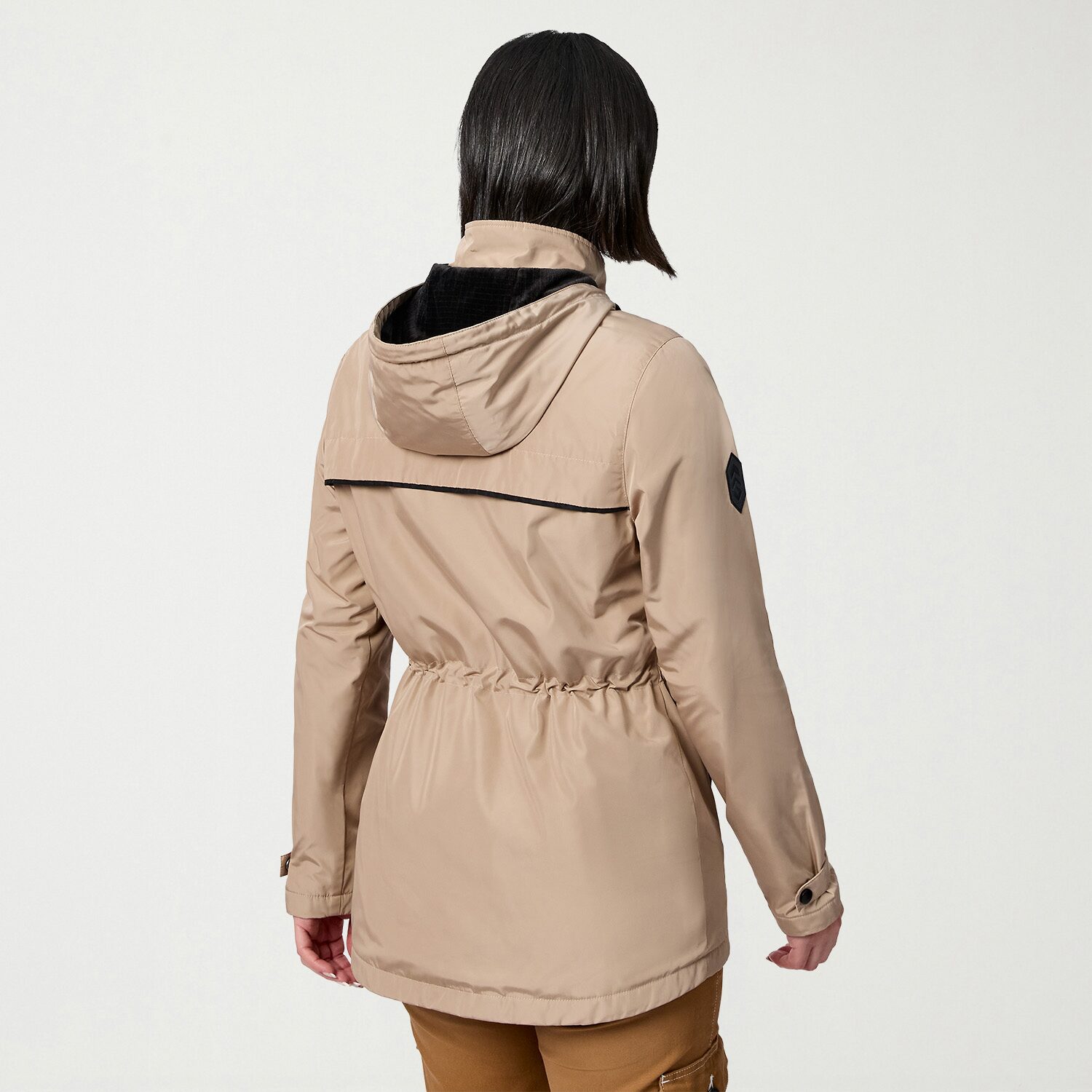 Free Country Womens Water Resistant Midweight Raincoat