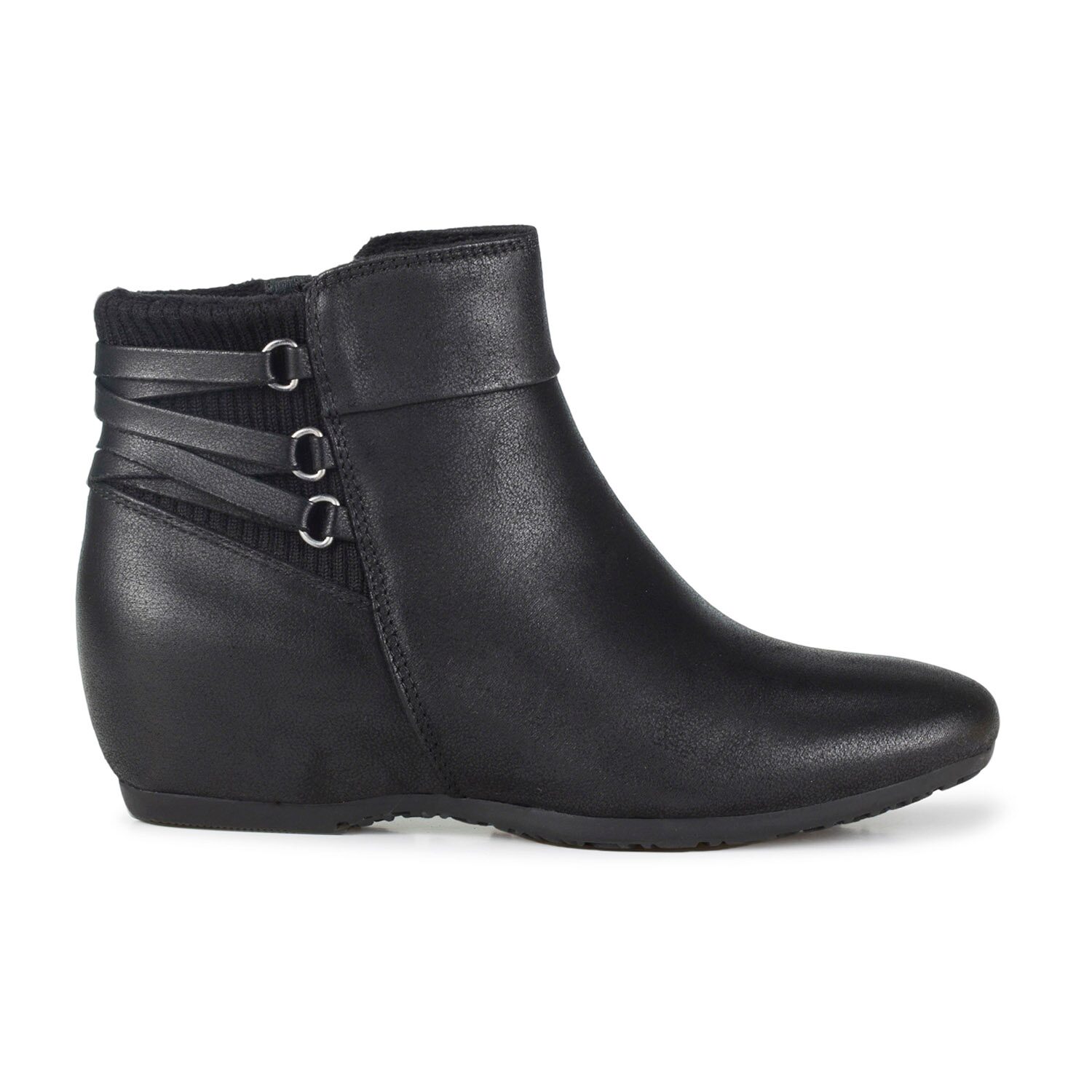 Baretraps Womens Payten Knit Detail Bootie Wedge Heel Booties