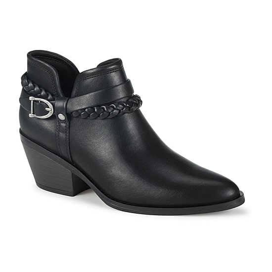 Baretraps Womens Baretraps Daisie Buckle Bootie Stacked Heel Booties