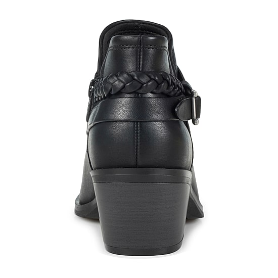 Baretraps Womens Baretraps Daisie Buckle Bootie Stacked Heel Booties