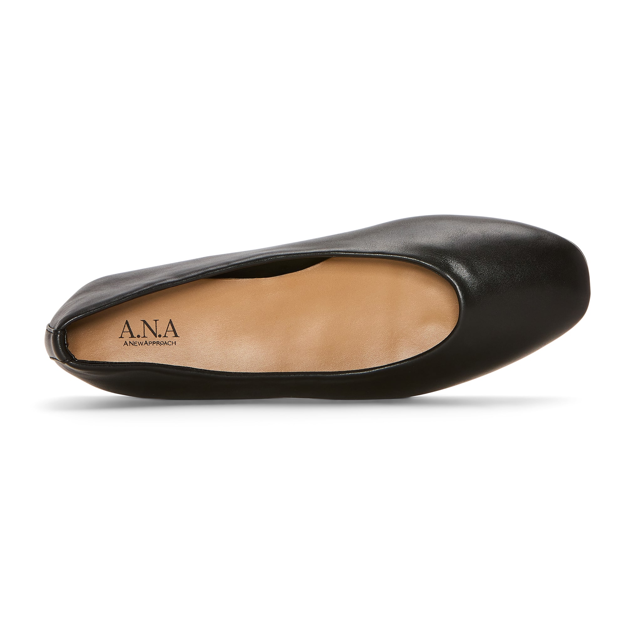A.N.A Womens Almond Closed Toe Ballet Flats
