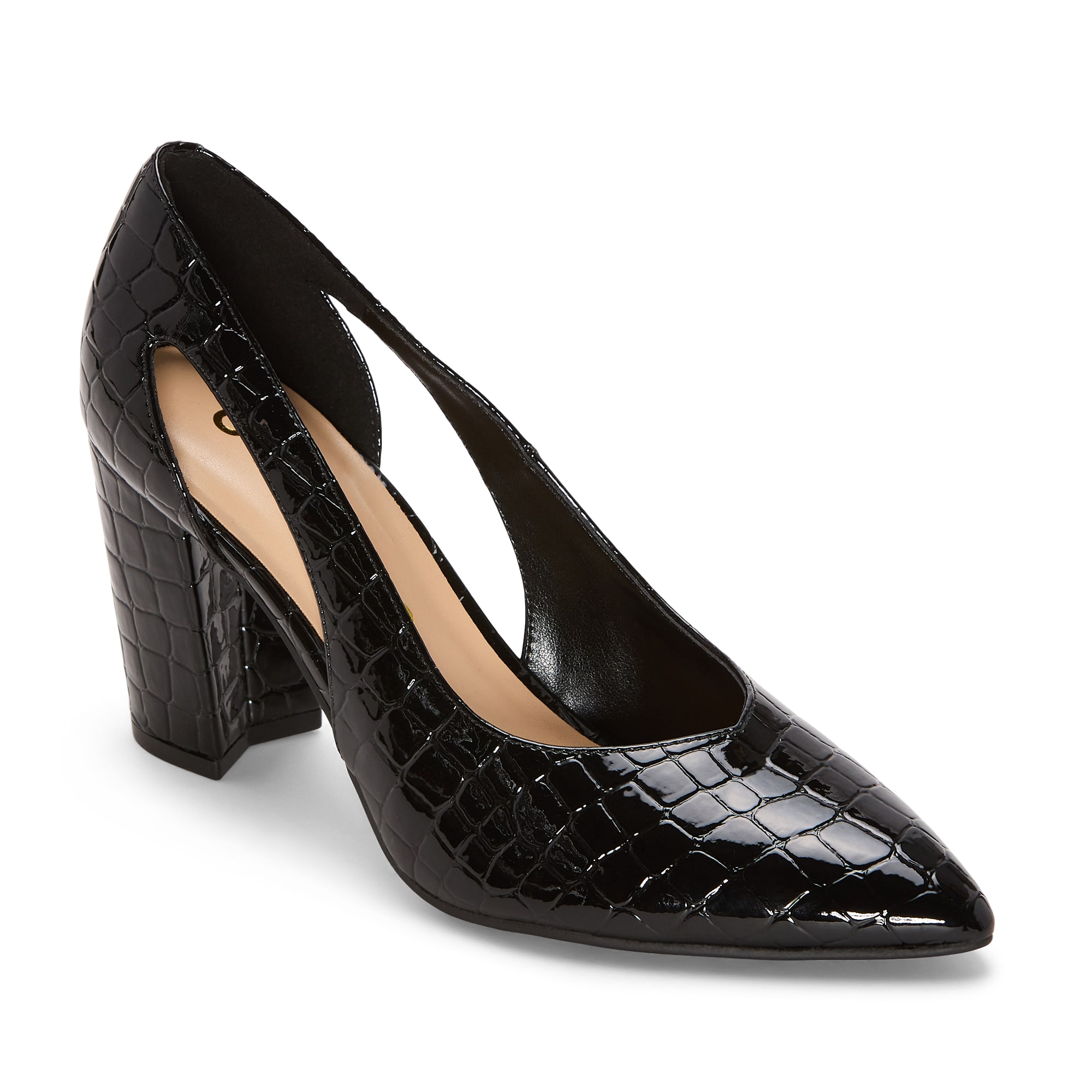 Unisa Minva Womens Pointed Closed Toe Block Heel Pumps