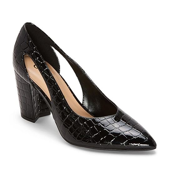 Unisa Minva Womens Pointed Closed Toe Block Heel Pumps