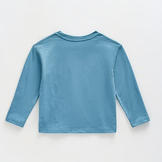 Toddler Boys Crew Neck Long Sleeve Regular Fit Bluey Graphic T-Shirt