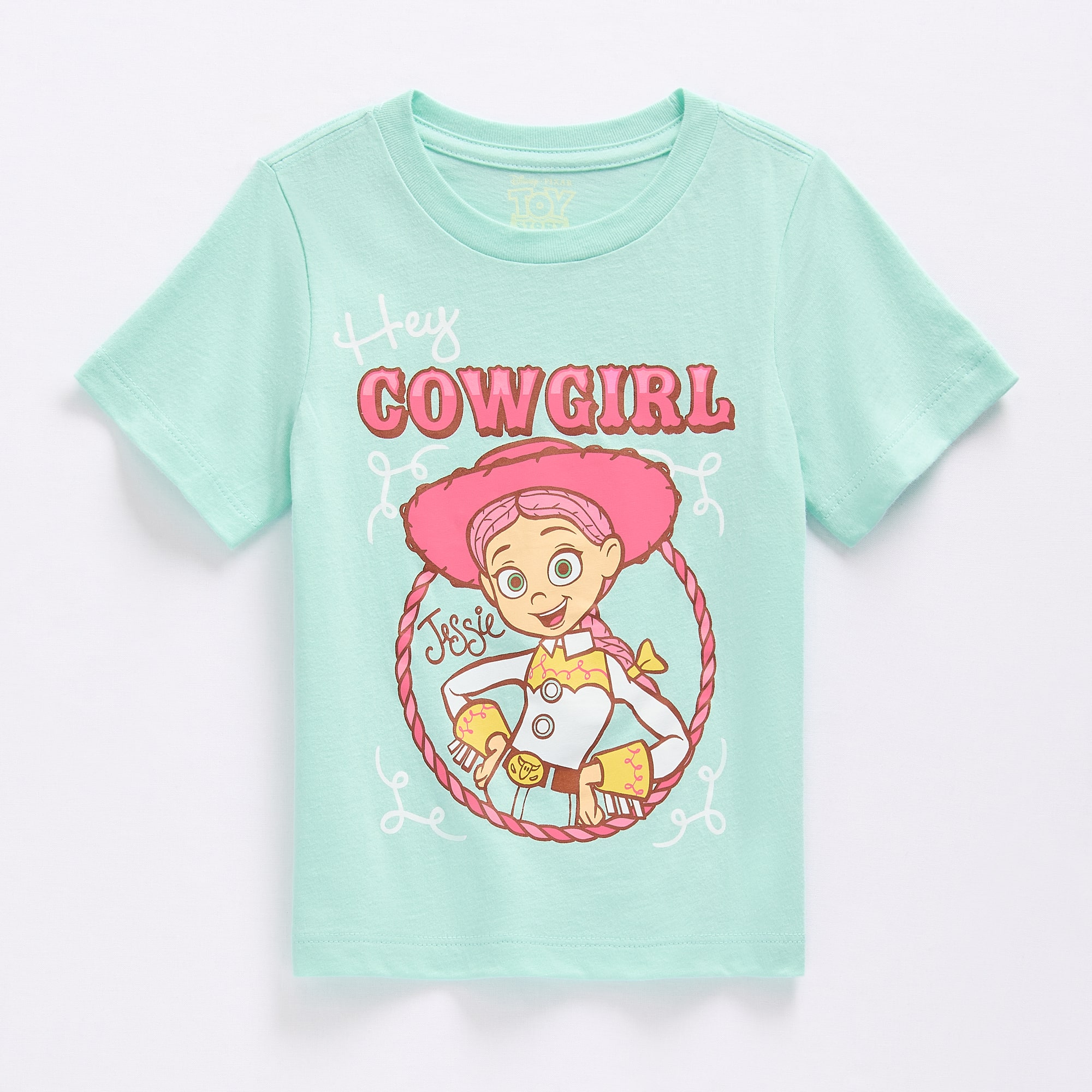 Toddler Girls Crew Neck Short Sleeve Regular Fit Toy Story Graphic T-Shirt