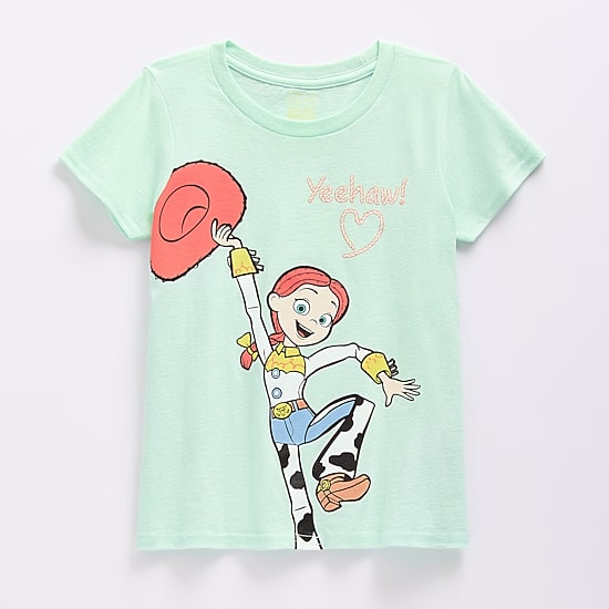 Disney Collection Girls Round Neck Short Sleeve Regular Fit Toy Story Graphic T-Shirt