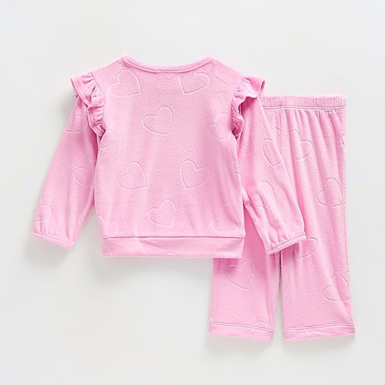 Okie Dokie Velour Baby Girls Velour 2-pc. Pant Set
