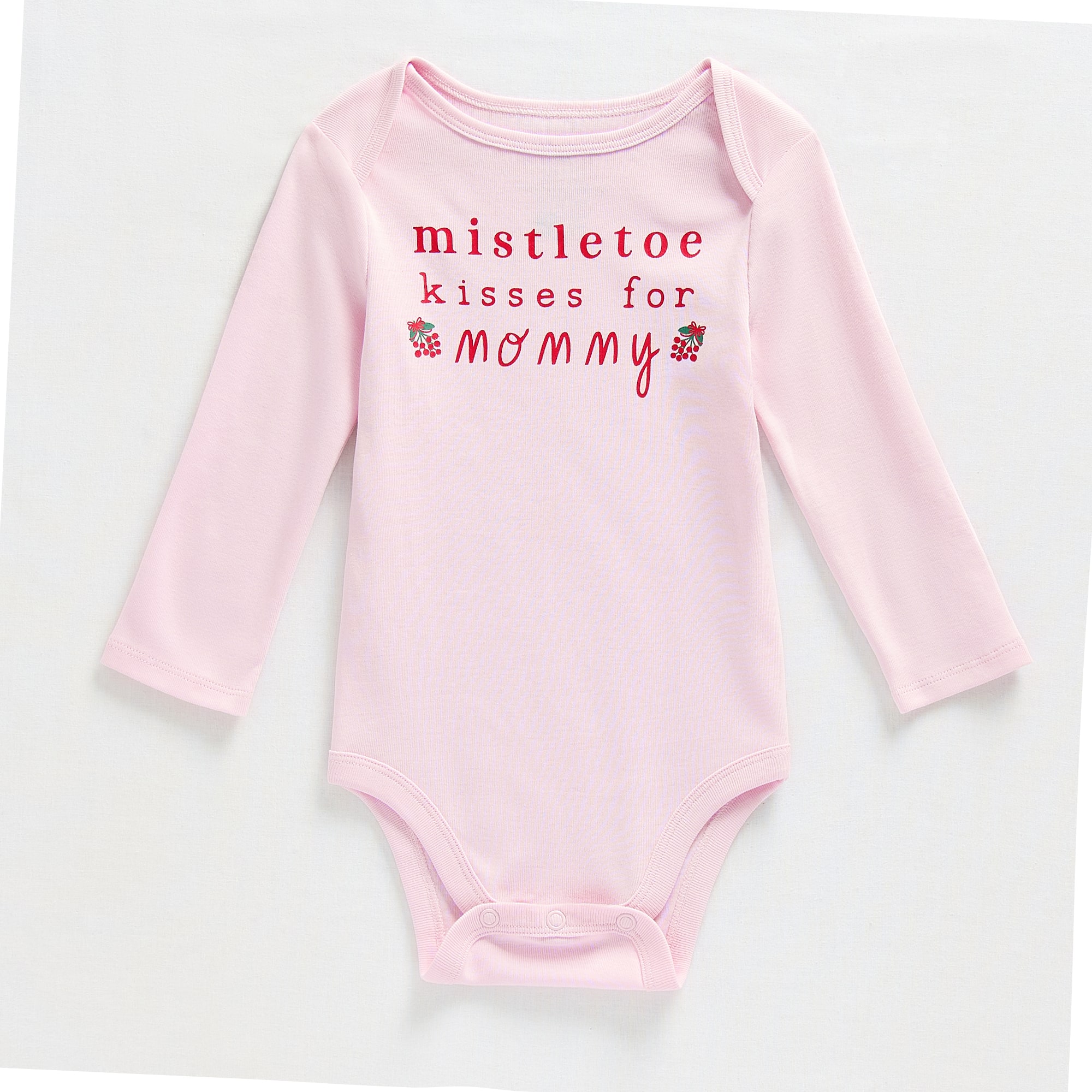 Okie Dokie Baby Girls Crew Neck Long Sleeve Rib Bodysuit