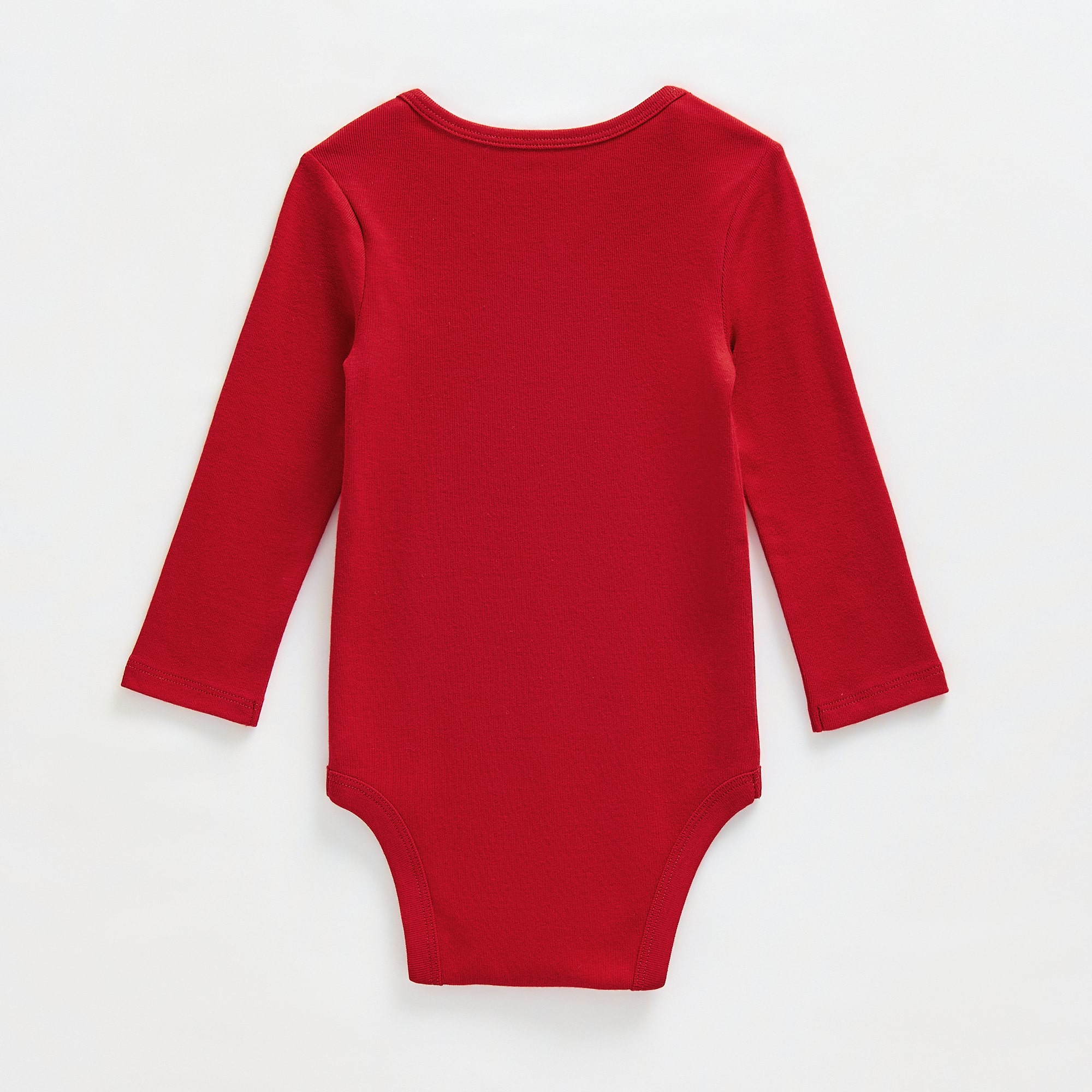 Okie Dokie Baby Unisex Crew Neck Long Sleeve Rib Bodysuit