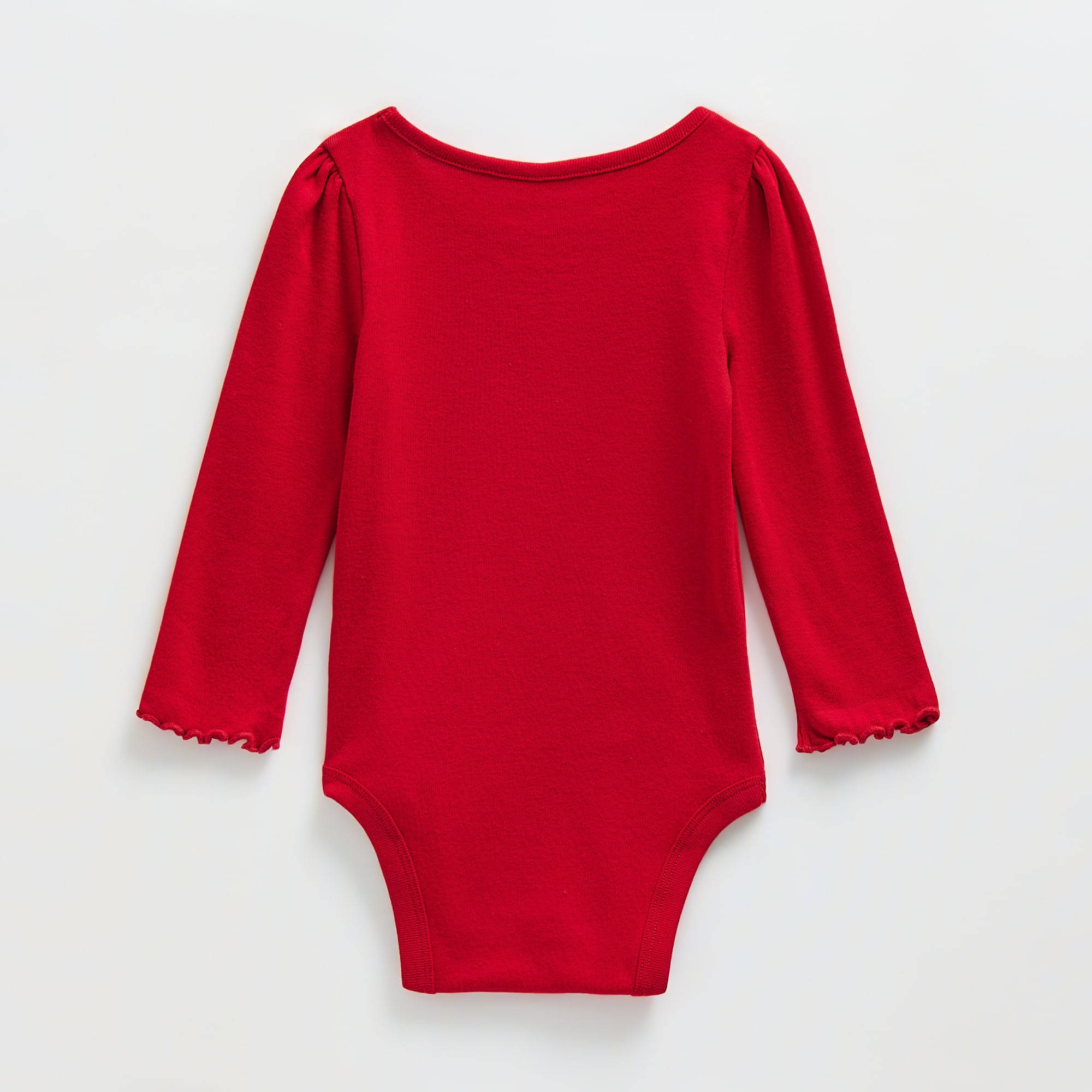 Okie Dokie Baby Girls Crew Neck Long Sleeve Rib Bodysuit