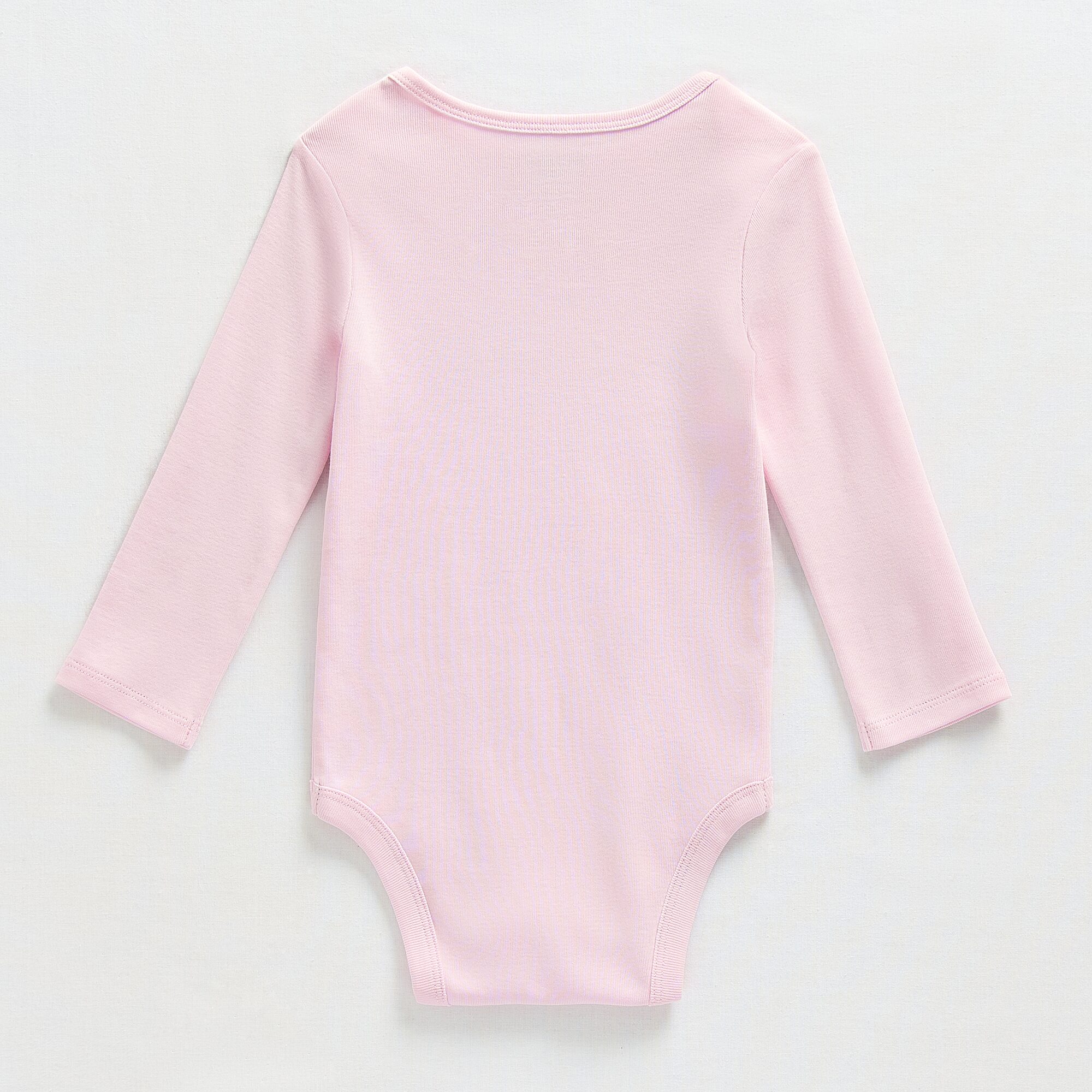Okie Dokie Baby Girls Crew Neck Long Sleeve Rib Bodysuit