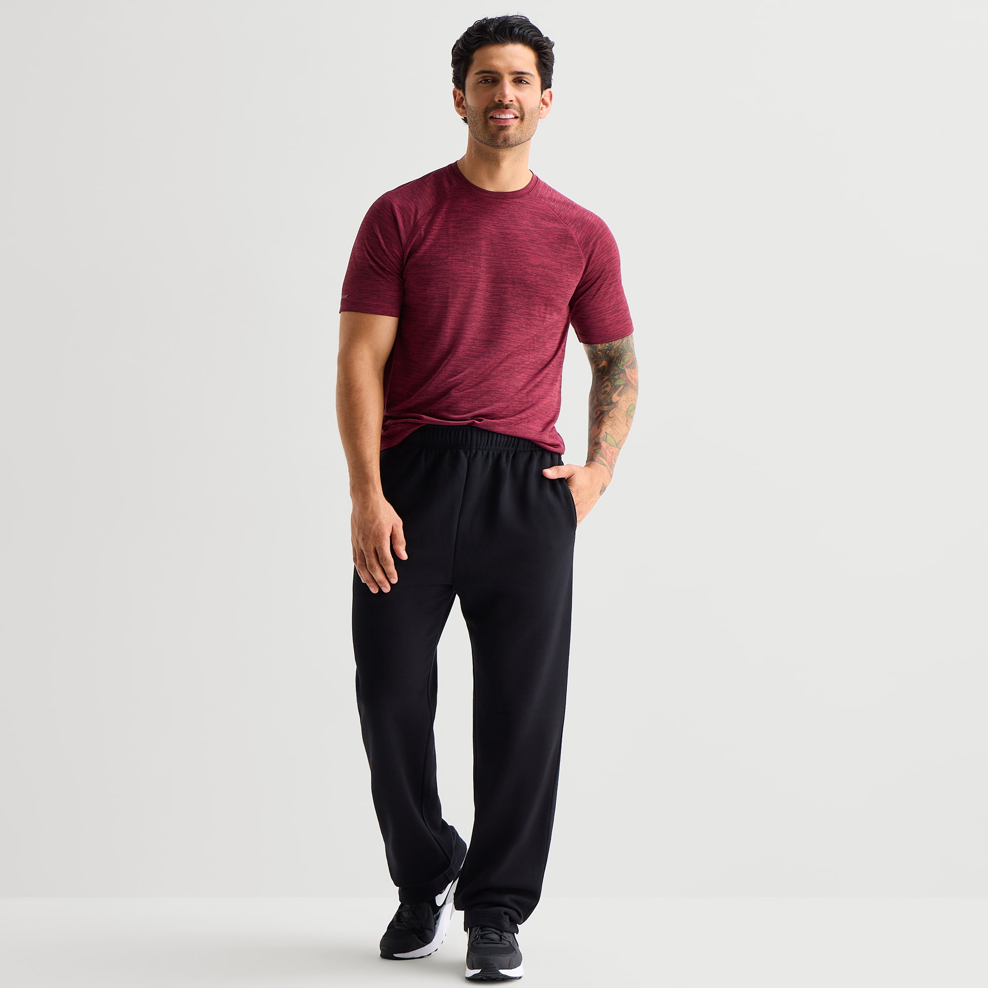 Xersion Mens Straight Mid Rise Regular Fit Workout Pant