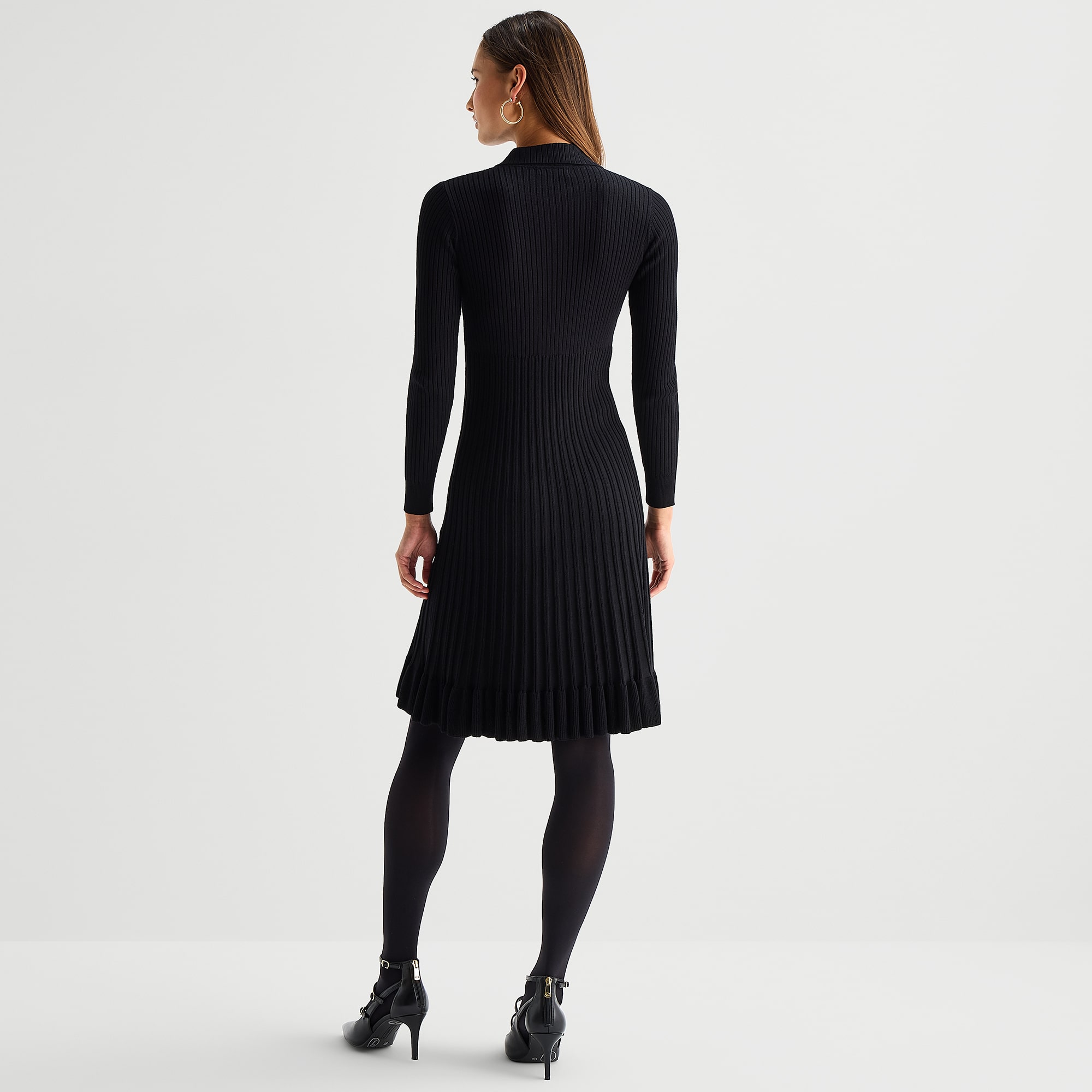 Robbie Bee Womens Long Sleeve Sweater Dress