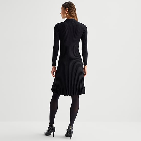 Robbie Bee Womens Long Sleeve Sweater Dress