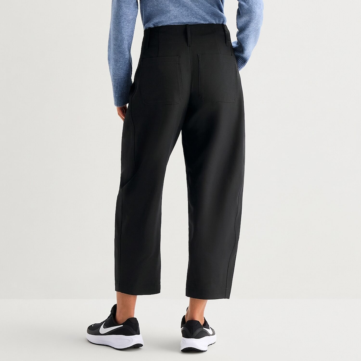 Stylus Womens Wide Leg High Rise Cropped Pant
