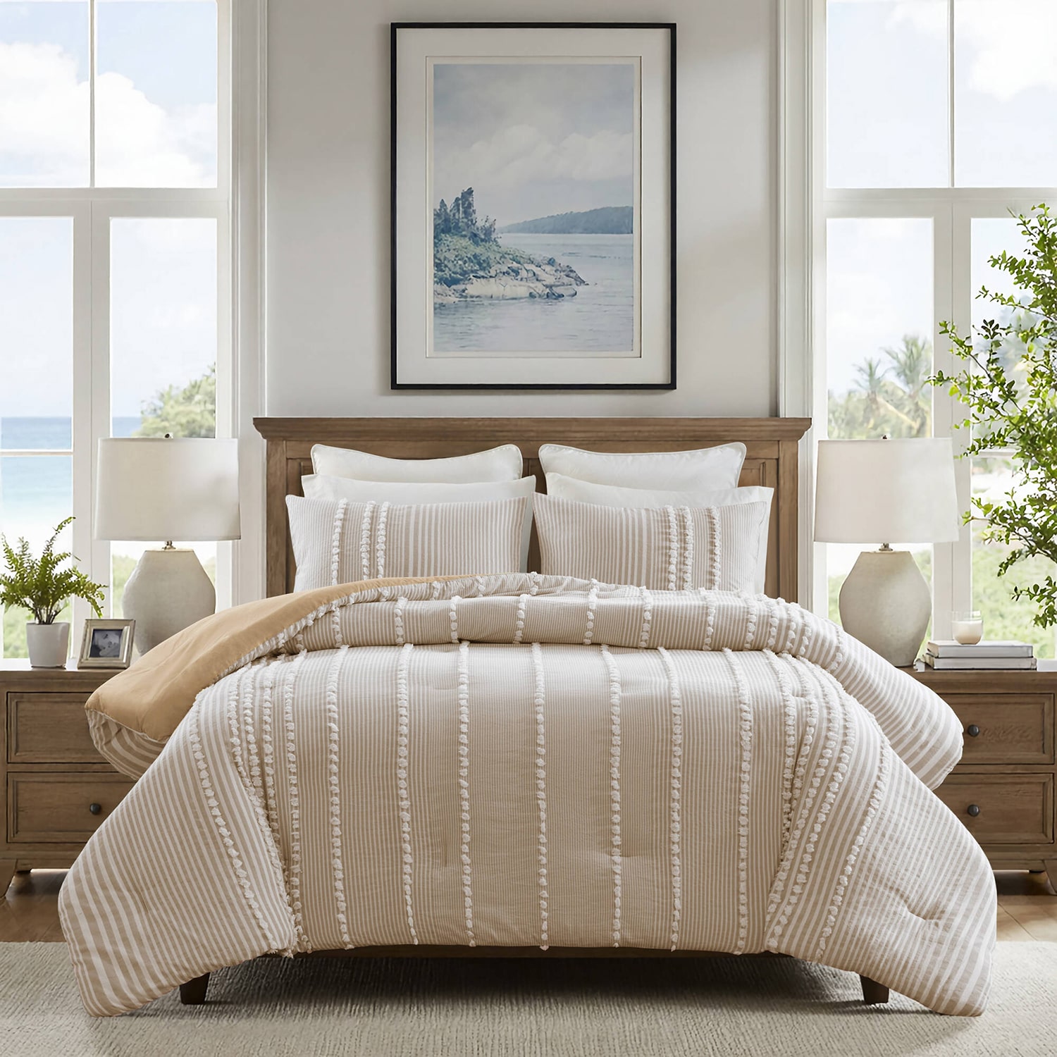 Harbor House Anslee 3-pc. Midweight Embroidered Comforter Set