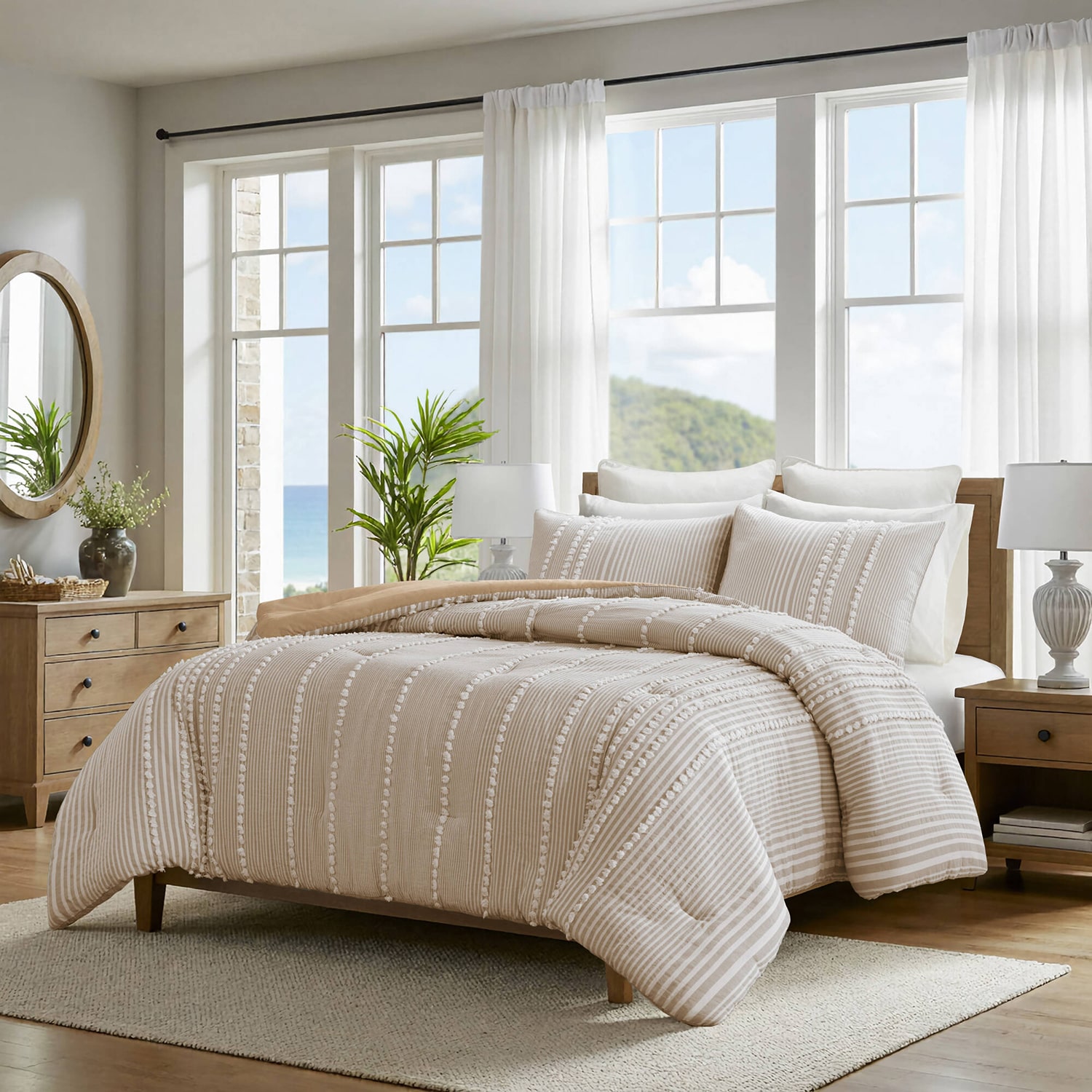 Harbor House Anslee 3-pc. Midweight Embroidered Comforter Set
