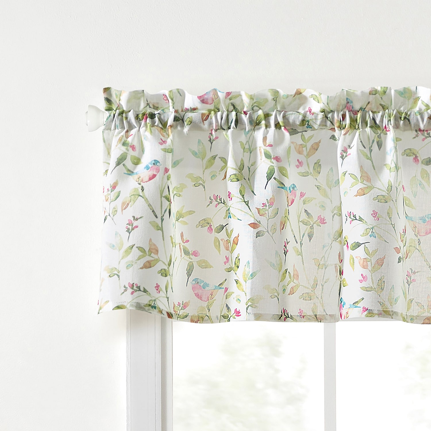 Martha Stewart Kensington Garden Rod Pocket Tailored Valance