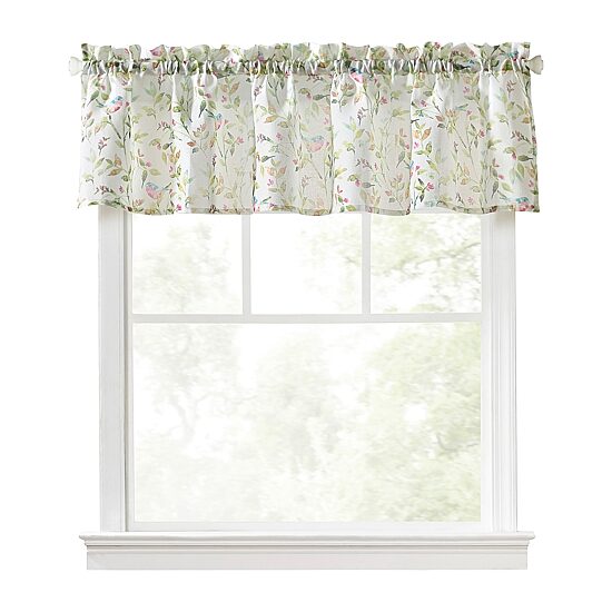 Martha Stewart Kensington Garden Rod Pocket Tailored Valance