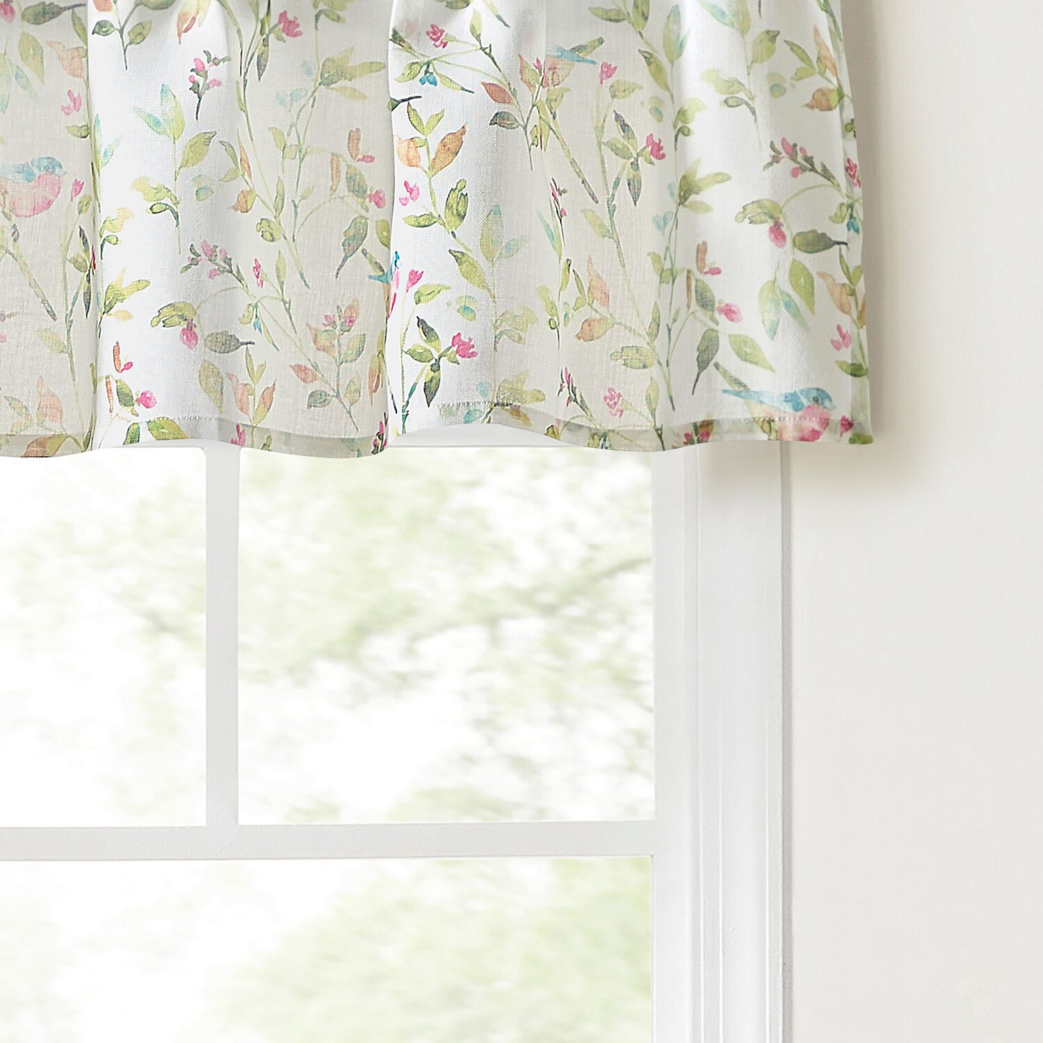 Martha Stewart Kensington Garden Rod Pocket Tailored Valance