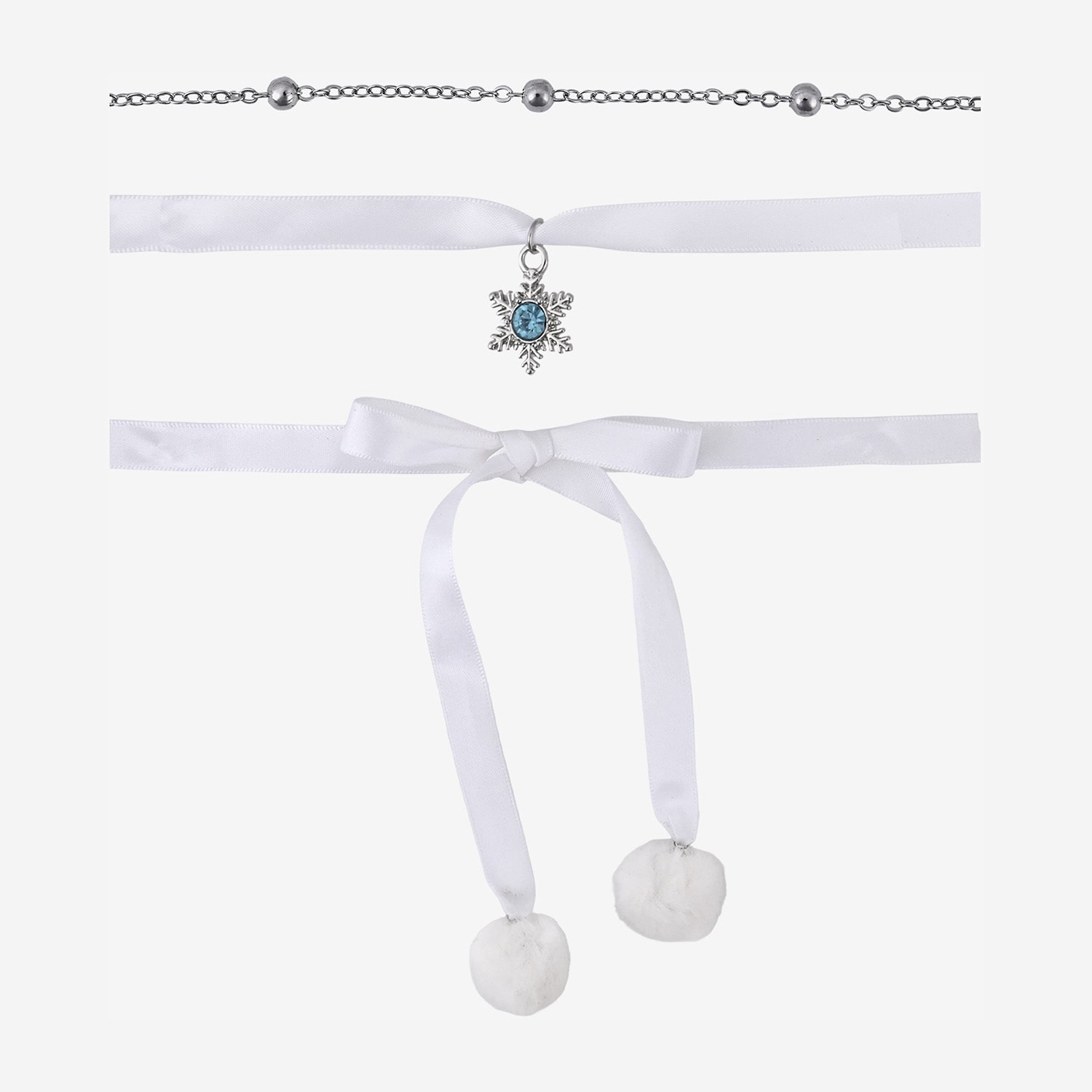 Arizona Womens Snowflake 12 Inch Choker Necklace