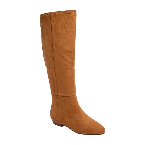 Sugar Womens Immerse Flat Heel Riding Boots In Brown