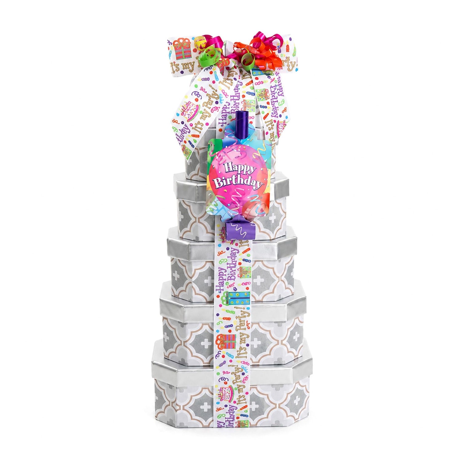 Alder Creek Birthday Celebrations 7 High Gift Tower Food Set