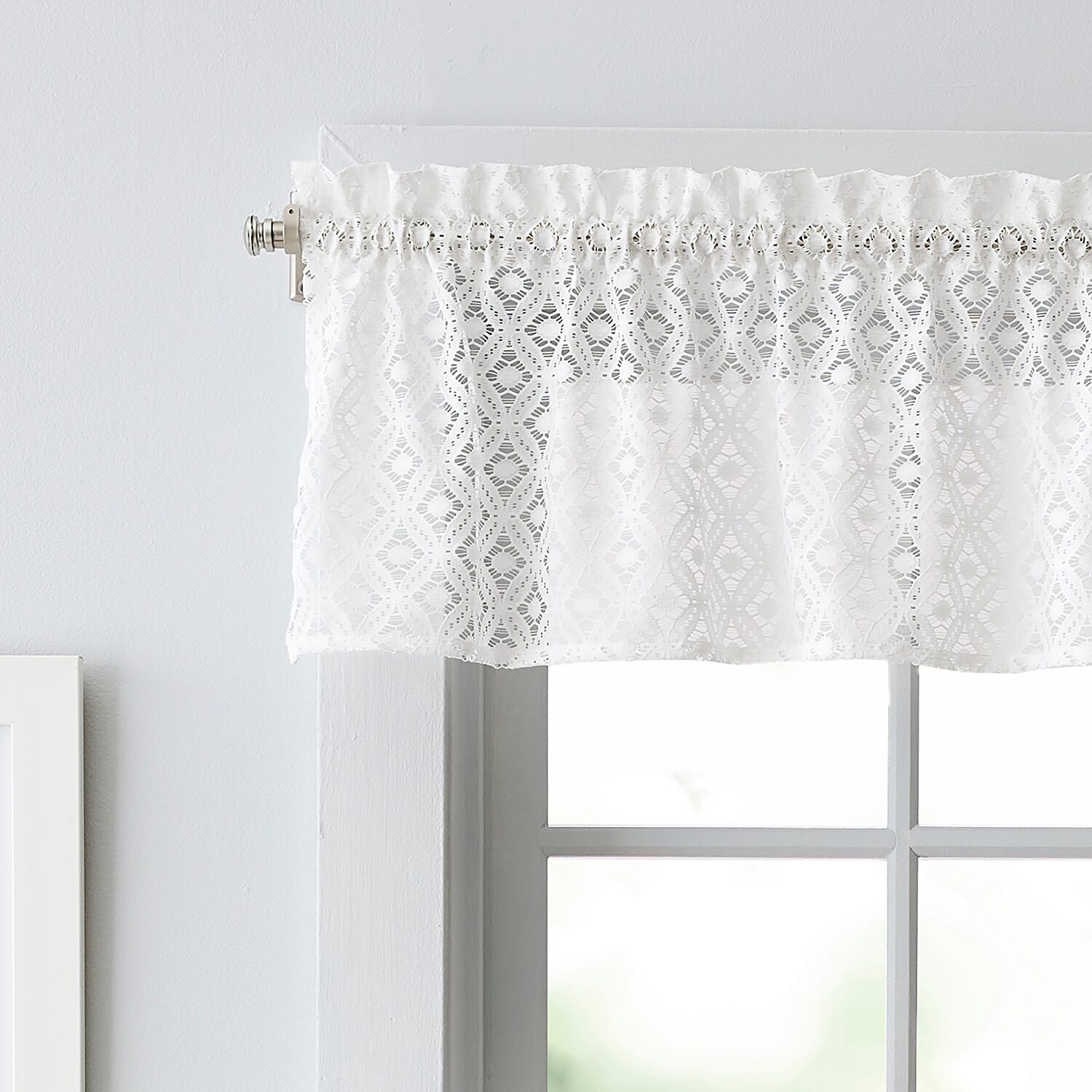 Martha Stewart Canterbury Lace 3-pc. Rod Pocket Kitchen Curtains & Drapes Window Set