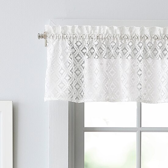 Martha Stewart Canterbury Lace 3-pc. Rod Pocket Kitchen Curtains & Drapes Window Set