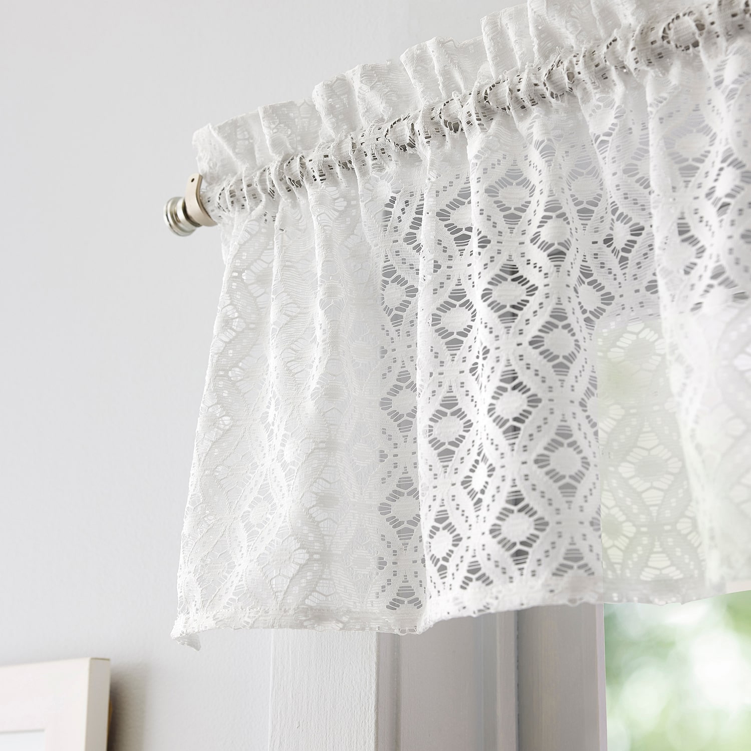Martha Stewart Canterbury Lace 3-pc. Rod Pocket Kitchen Curtains & Drapes Window Set