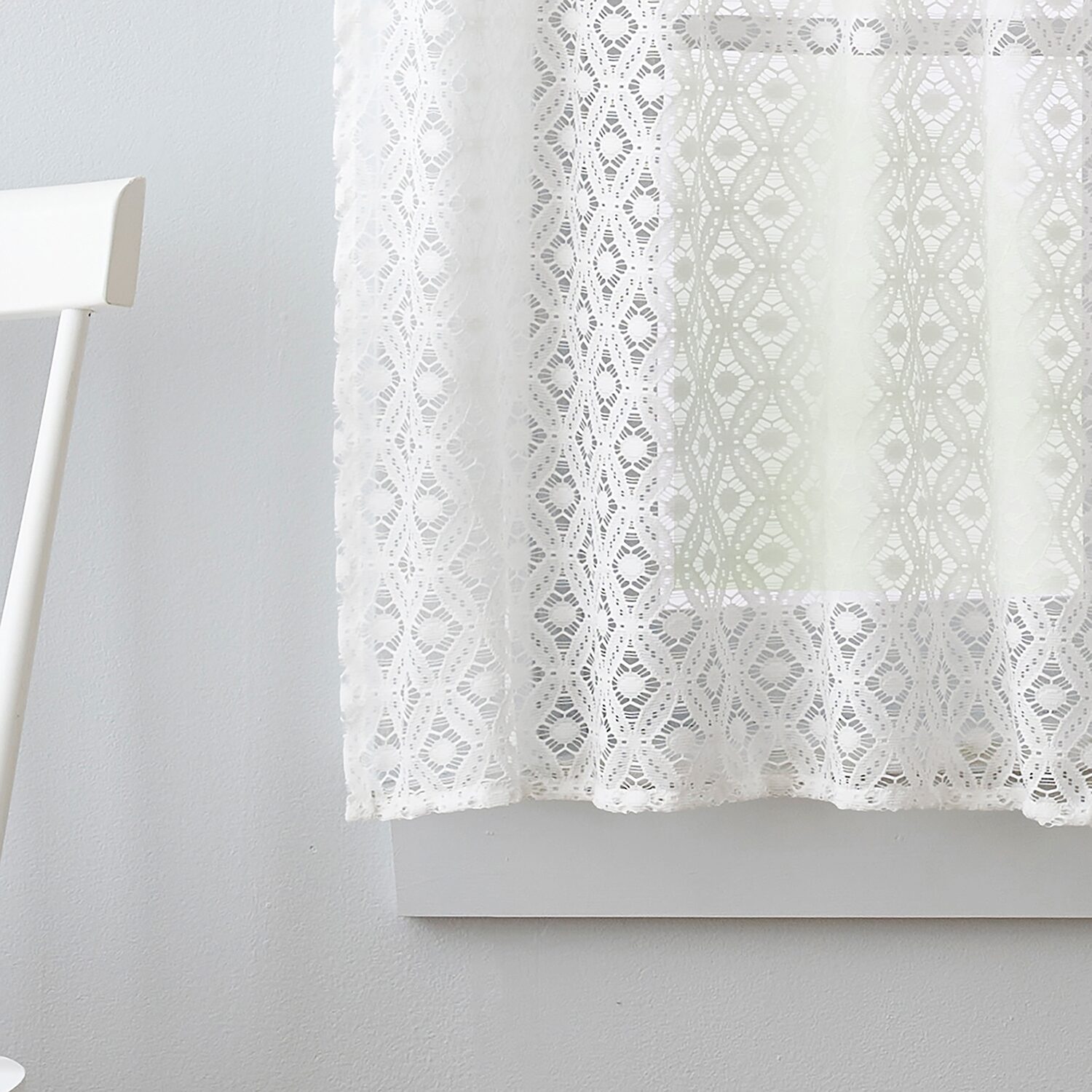 Martha Stewart Canterbury Lace 3-pc. Rod Pocket Kitchen Curtains & Drapes Window Set