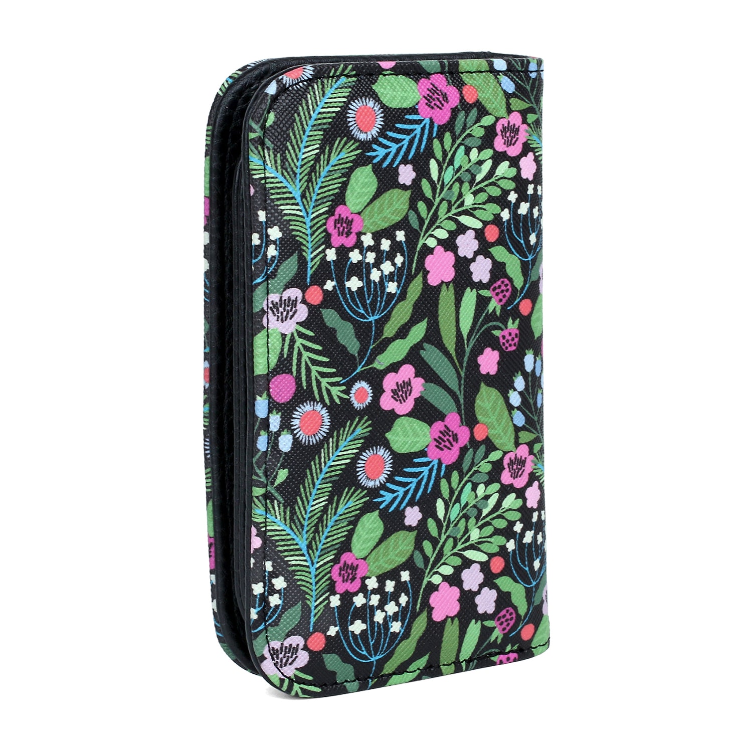Julia Buxton Snap Womens RFID Blocking Indexer Wallet