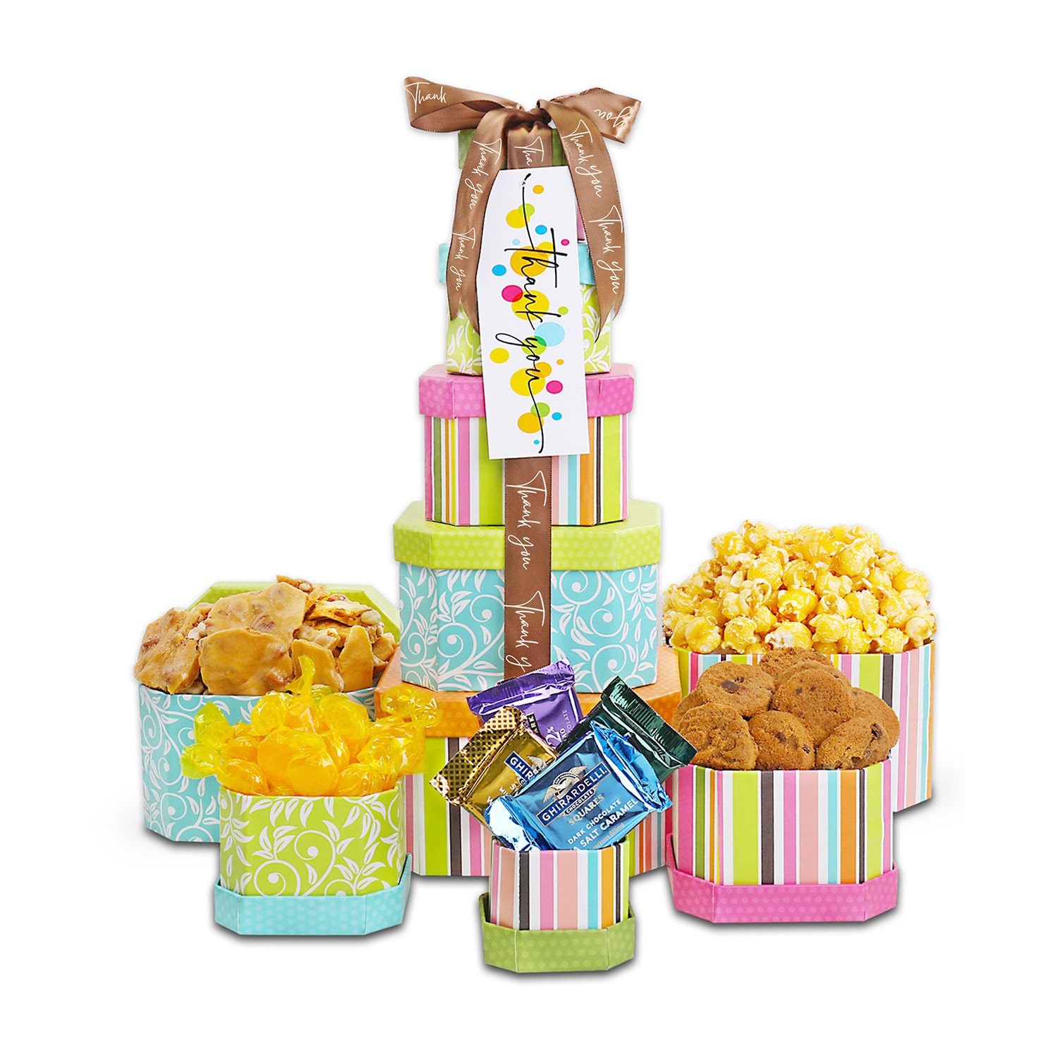 Alder Creek Thank You Treats Tower Gift Set