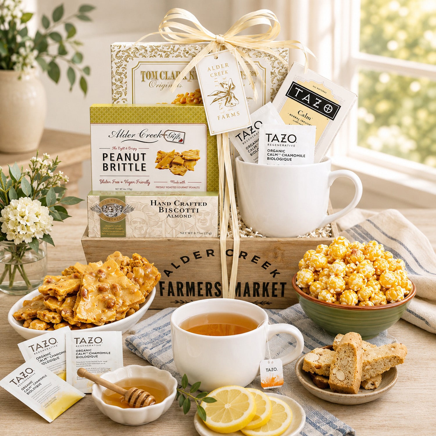 Alder Creek Serenity Tea Crate Food Set