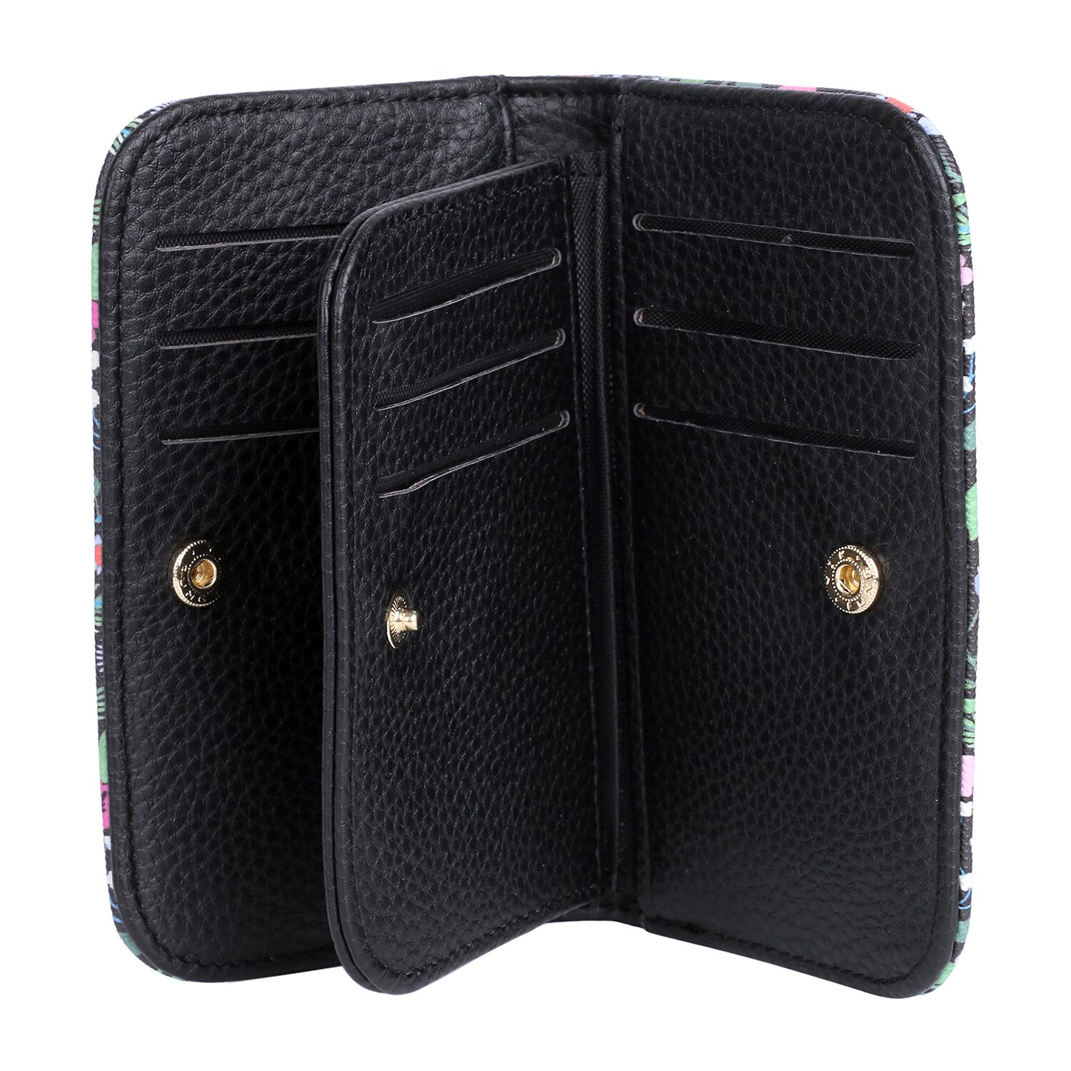 Julia Buxton Snap Womens RFID Blocking Indexer Wallet