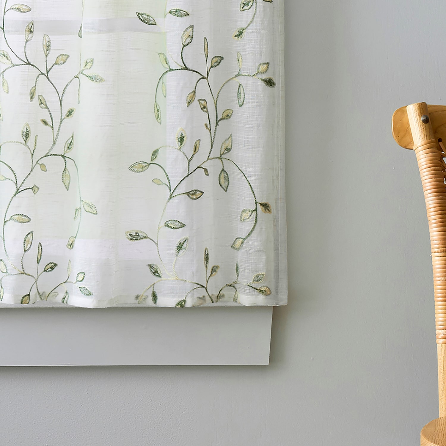 Martha Stewart Durham Embroidery 3-pc. Rod Pocket Kitchen Curtains & Drapes Window Set