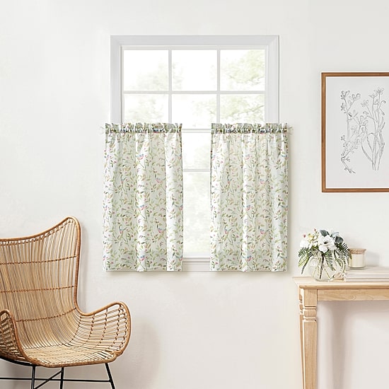 Martha Stewart Kensington Garden 2-pc. Rod Pocket Window Tier
