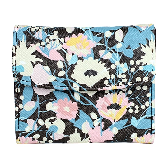 Julia Buxton Mini Womens RFID Blocking Trifold Wallet