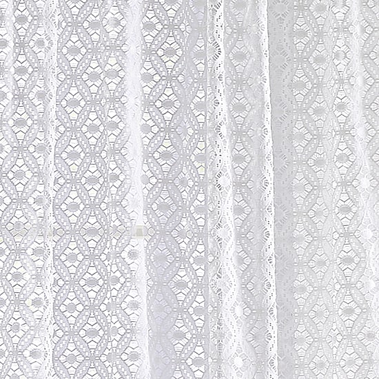 Martha Stewart Canterbury Lace Rod Pocket Sheer Set of 2 Curtain Panel