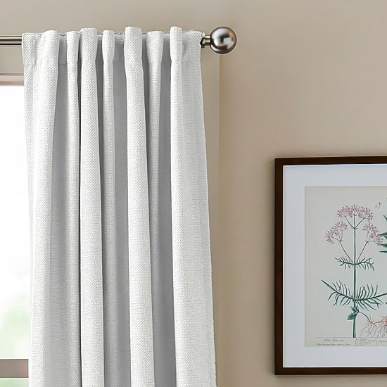 Martha Stewart Bethune Back Tab Blackout Set of 2 Curtain Panel