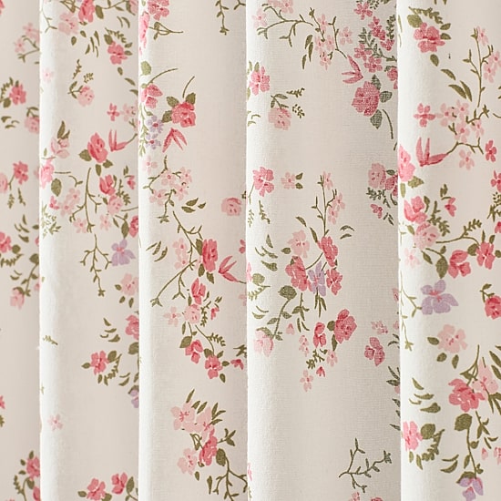 Peri Home Confetti Floral Set With Tot Back Tab Light-Filtering Set of 2 Curtain Panel