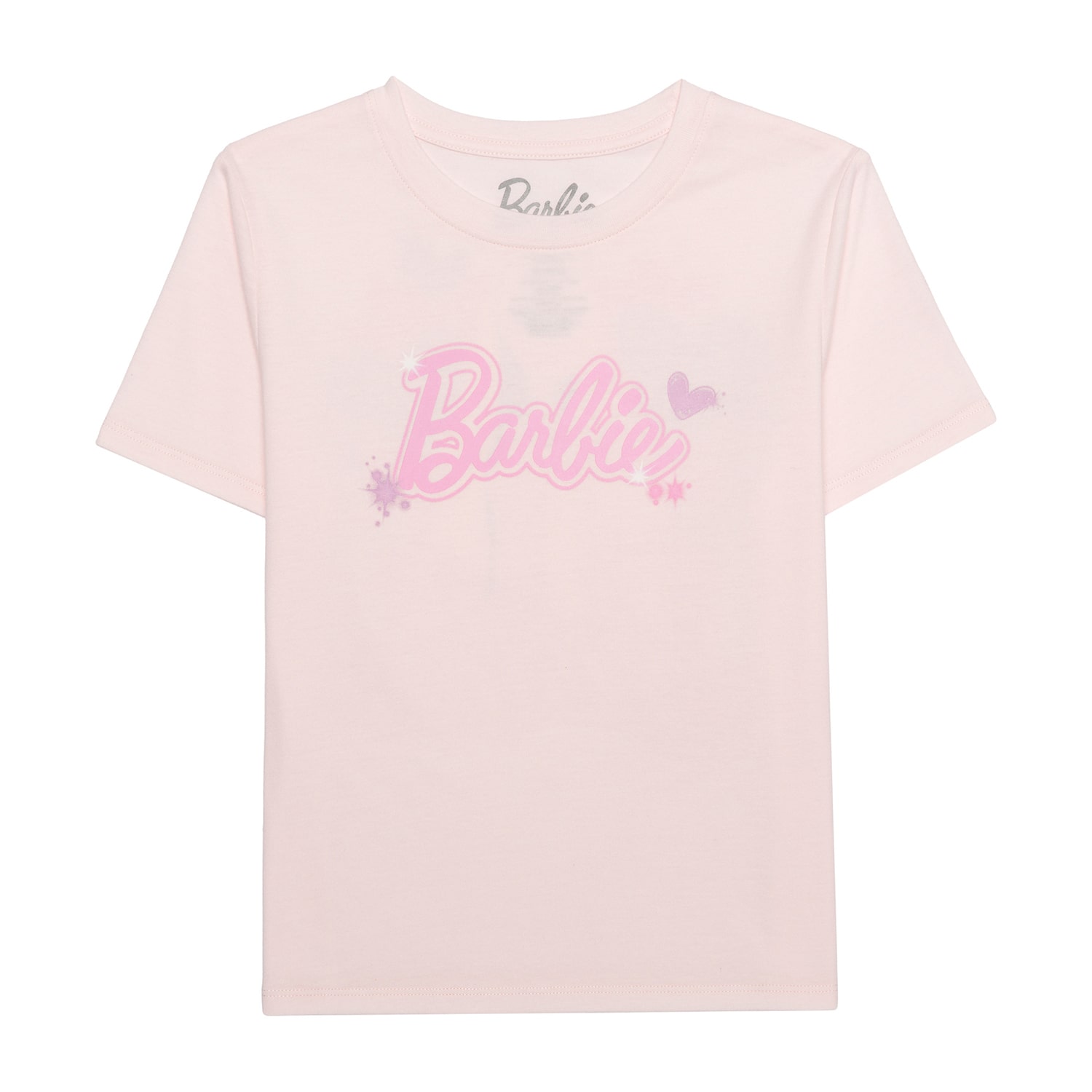 Little & Big Kid Girls Crew Neck Short Sleeve Regular Fit Barbie Graphic T-Shirt