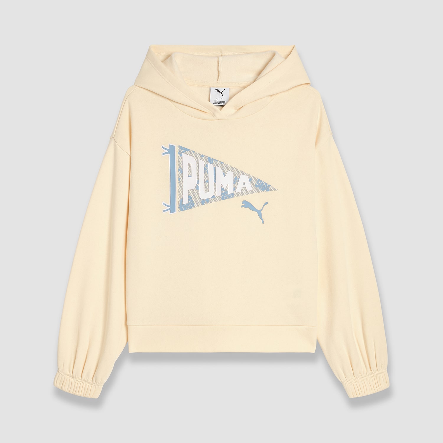 PUMA Big Kid Girls Long Sleeve Fleece Active Hoodie