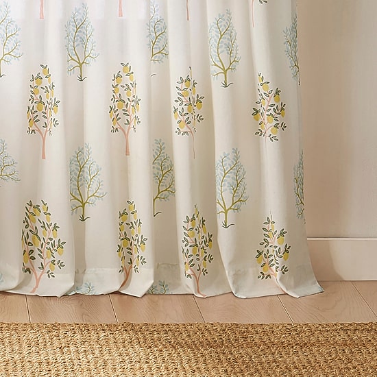 Peri Home Trees Set With Tote Back Tab Light-Filtering Set of 2 Curtain Panel