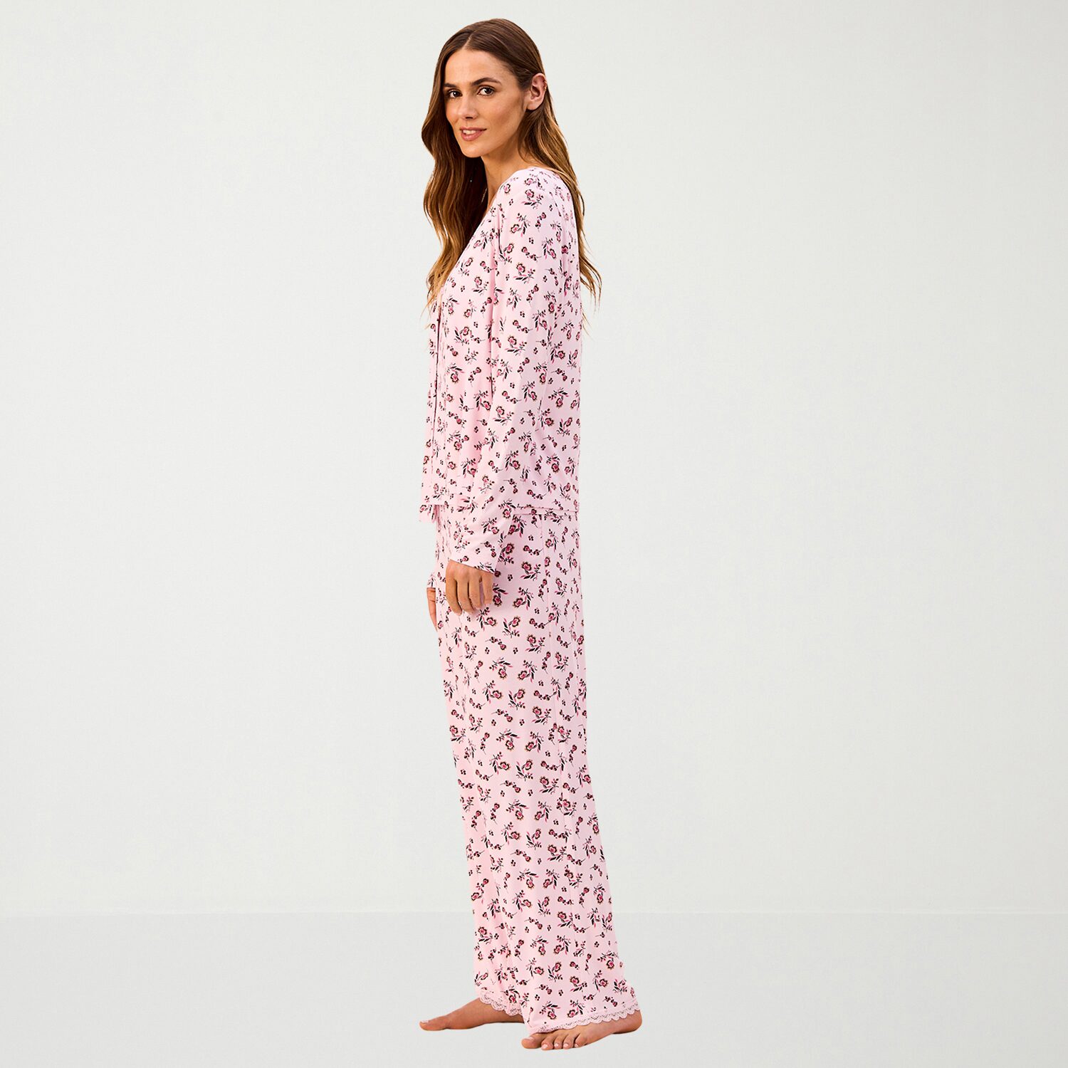 Martha Stewart Womens V-Neck Sleeveless 3-pc. Pajama Set